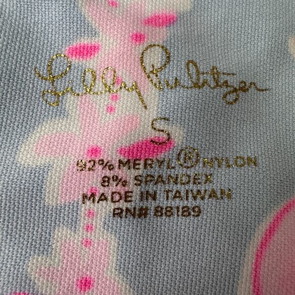 Lilly Pulitzer Karina Tunic Top Women’s Small Blue Peri Go With The Flow Pink - Picture 6 of 9